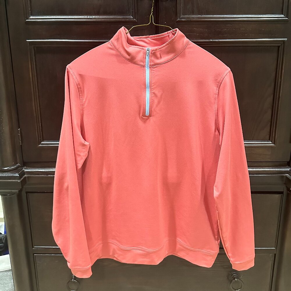Peter Millar Perth Melange Performance Quarter Zip - Size Large